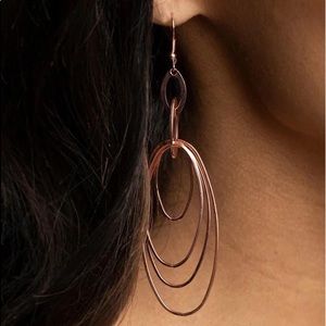 Gold Oval Earrings